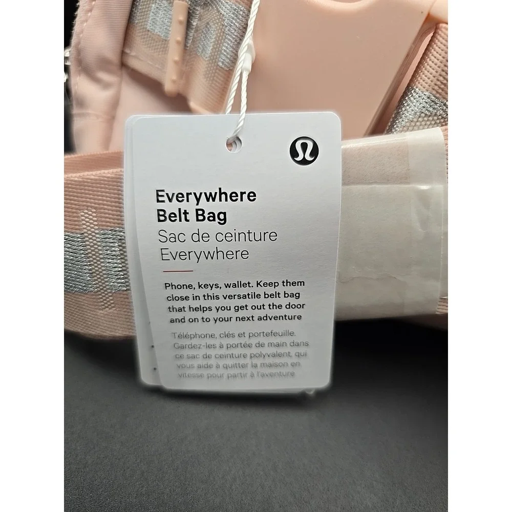 Lululemon Pink Everywhere Belt Bag Adjustable Waist Bag Crossbody Pouch New‎